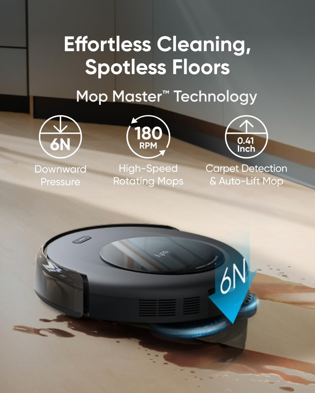 C20, Robot Vacuum Cleaner with Mop, All-In-One Station,7,000 Pa Powerful Suction, Ultra-Slim, Auto Emptying