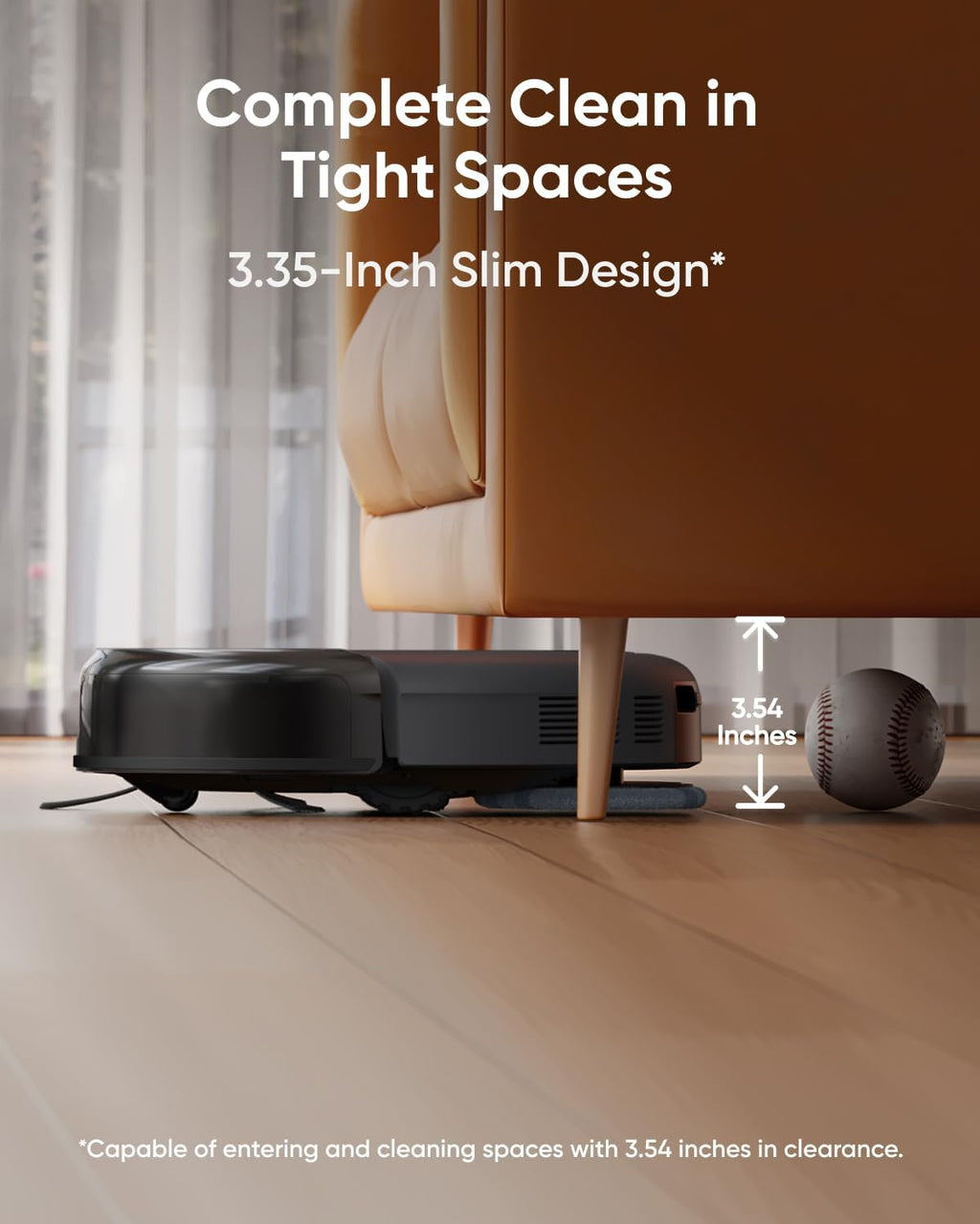 C20, Robot Vacuum Cleaner with Mop, All-In-One Station,7,000 Pa Powerful Suction, Ultra-Slim, Auto Emptying