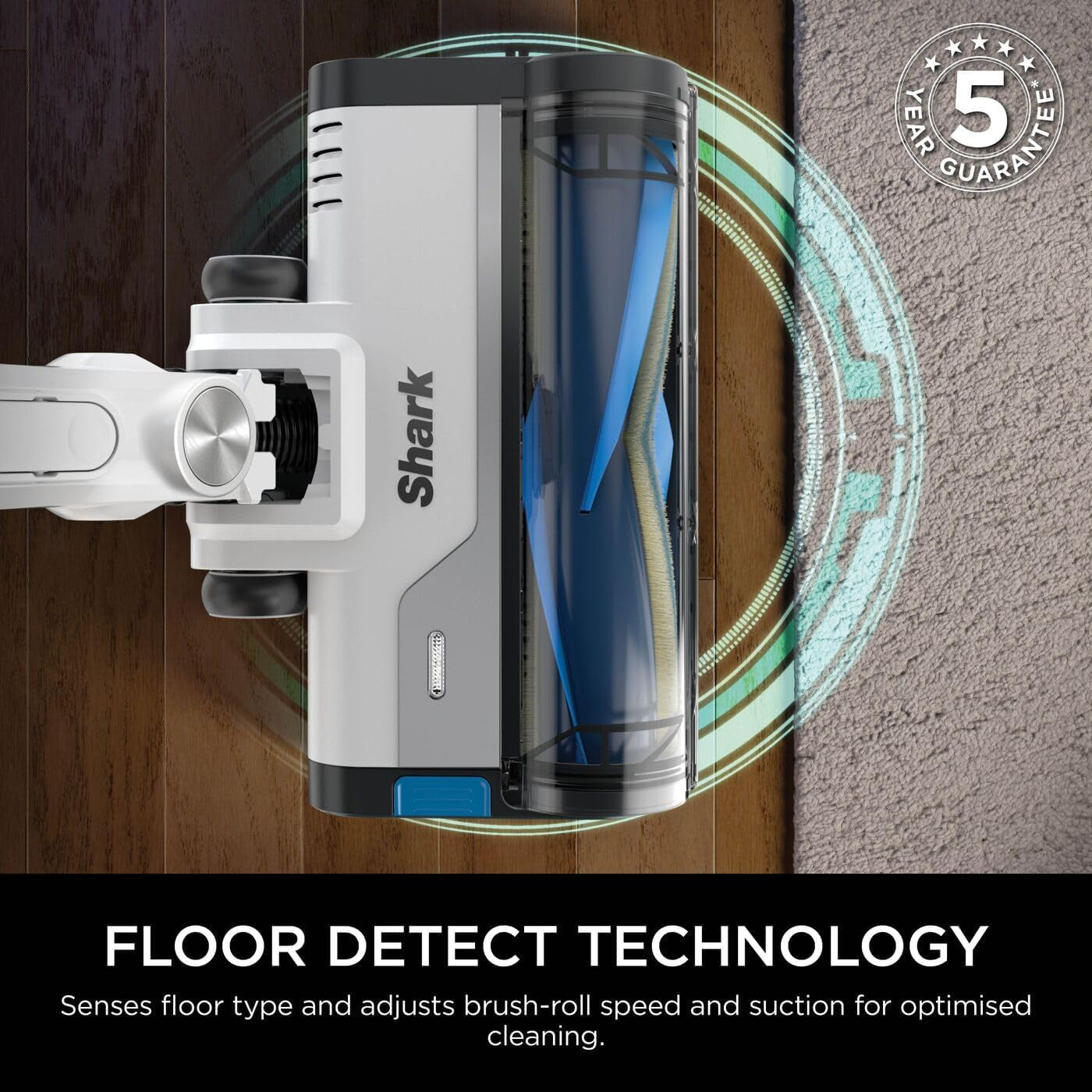 Cordless Stick Vacuum Cleaner, Lightweight, Floor Detect Technology, Anti-Hair Wrap Technology, Anti-Allergen Complete Seal