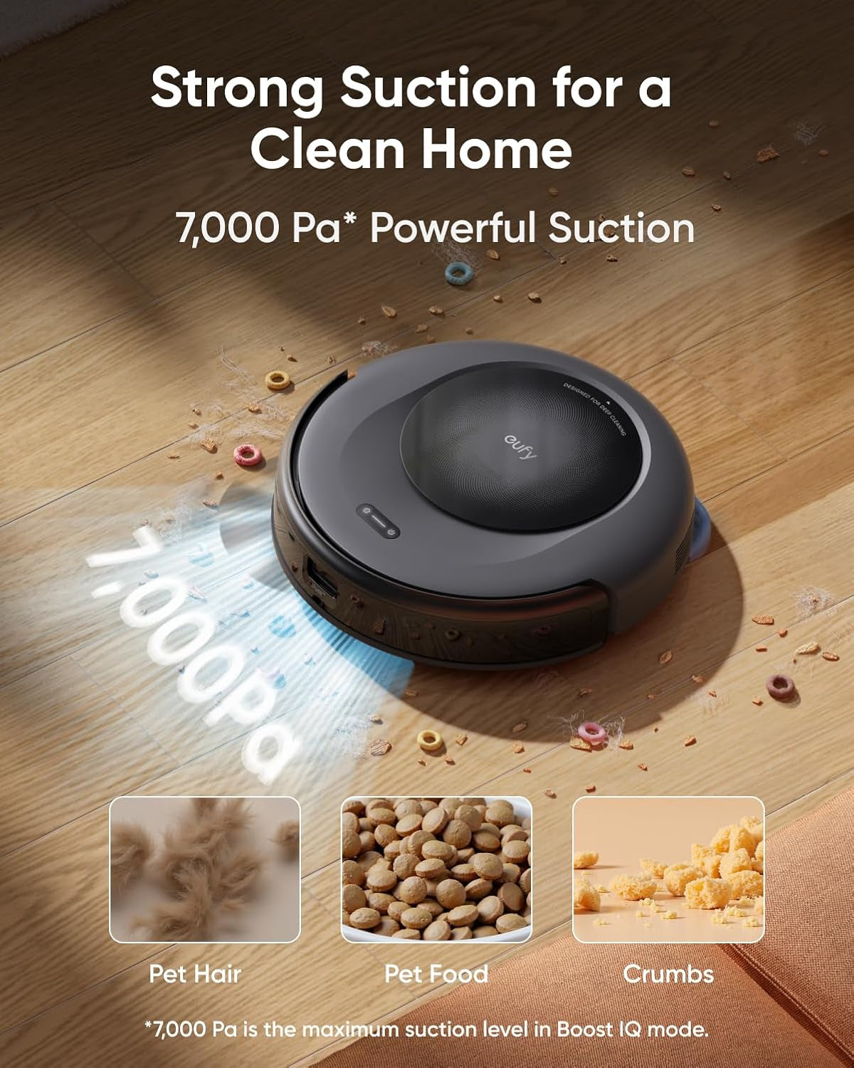 C20, Robot Vacuum Cleaner with Mop, All-In-One Station,7,000 Pa Powerful Suction, Ultra-Slim, Auto Emptying