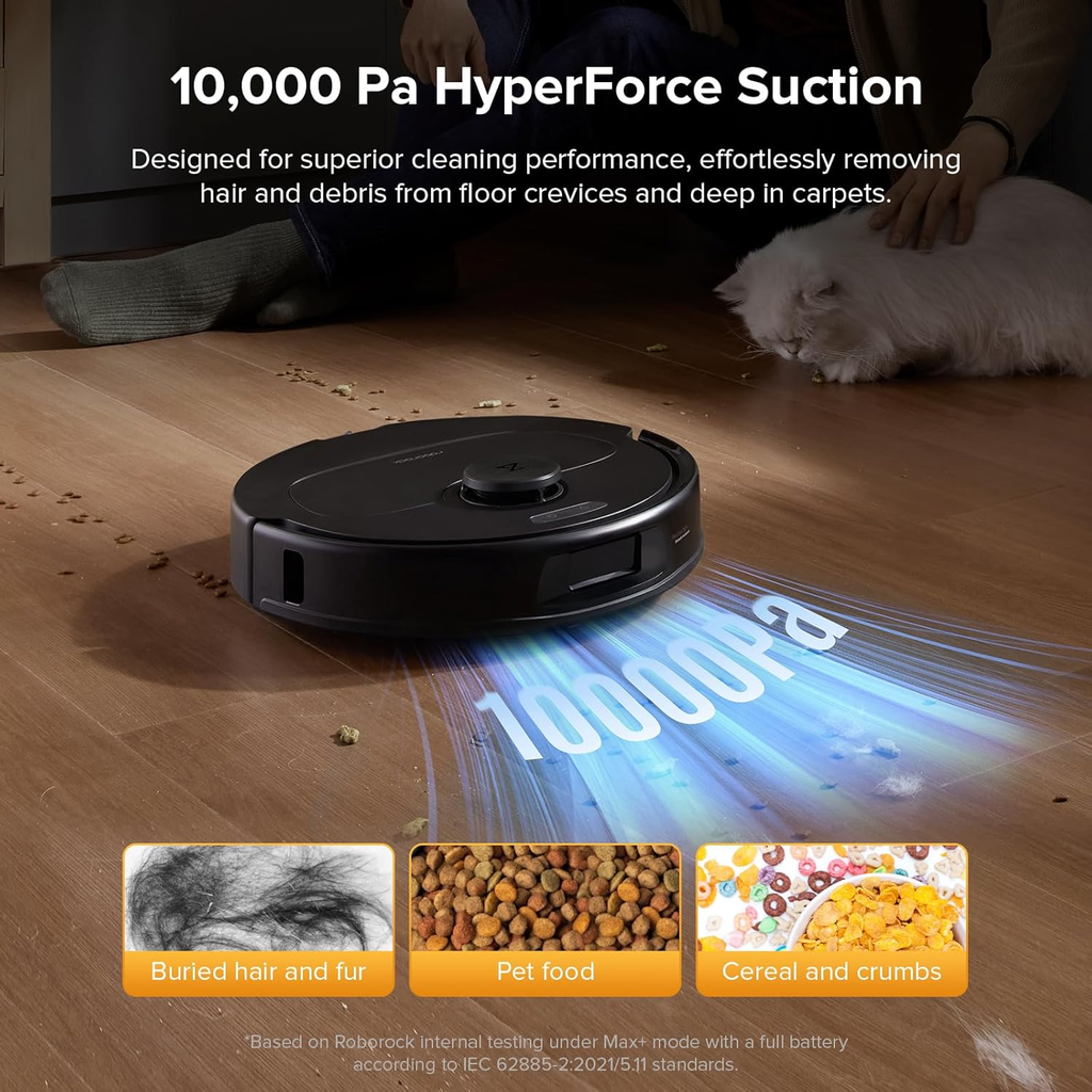 Robot Vacuum Cleaner with Mop, 10,000Pa Suction, Upgraded from Qrevo S, Dual Anti-Tangle Brushes, Smart Obstacle Avoidance