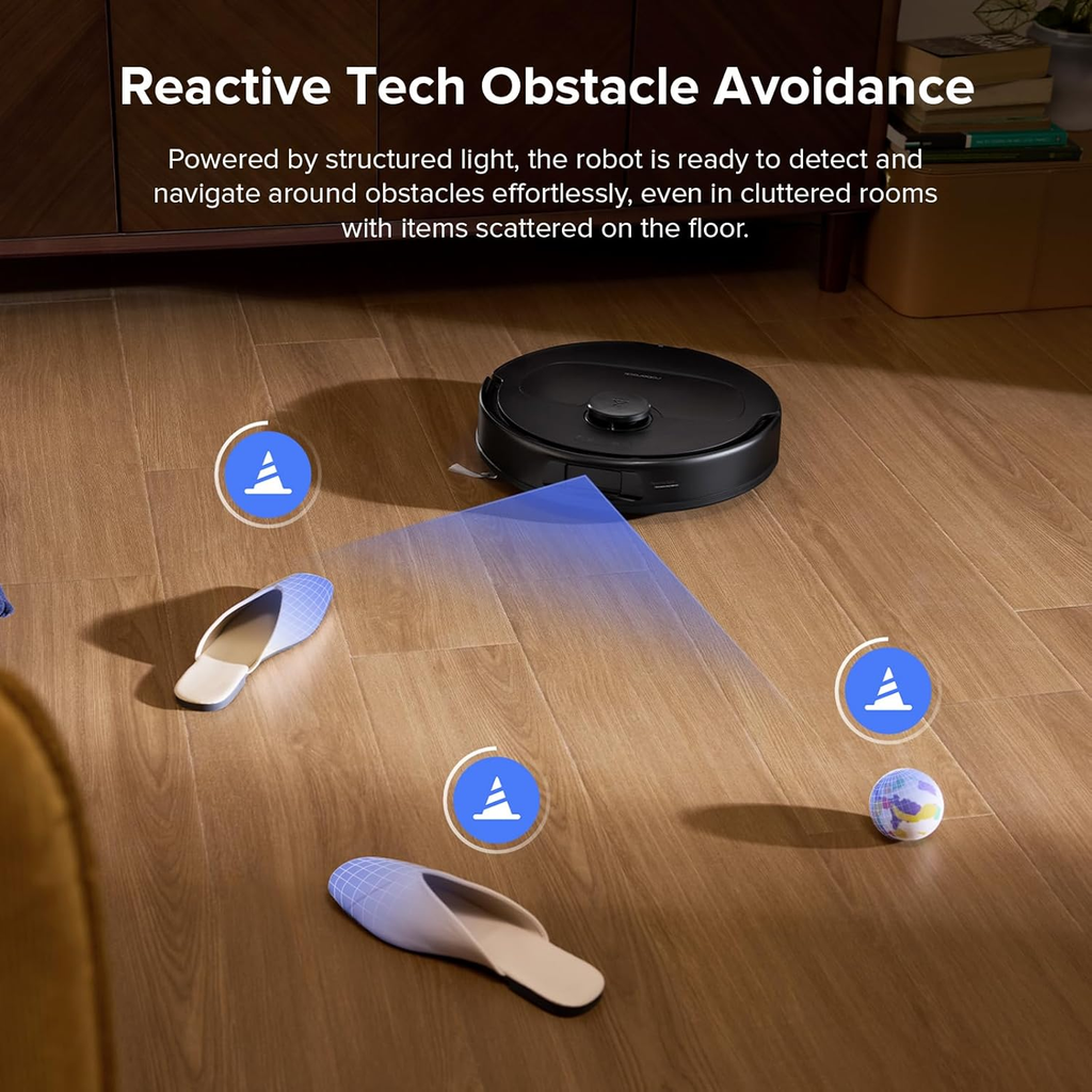 Robot Vacuum Cleaner with Mop, 10,000Pa Suction, Upgraded from Qrevo S, Dual Anti-Tangle Brushes, Smart Obstacle Avoidance