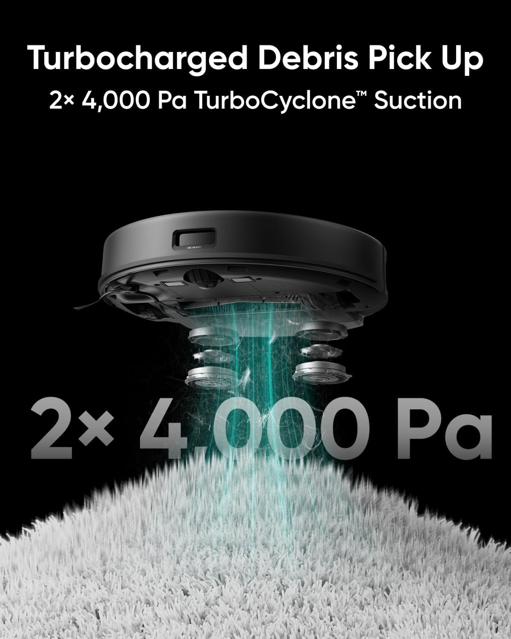 X8 Pro Robot Vacuum Cleaner with Mop and Self-Empty Station, Twin-Turbine™ 2× 4000Pa Suction, Active Detangling™ Roller Brush