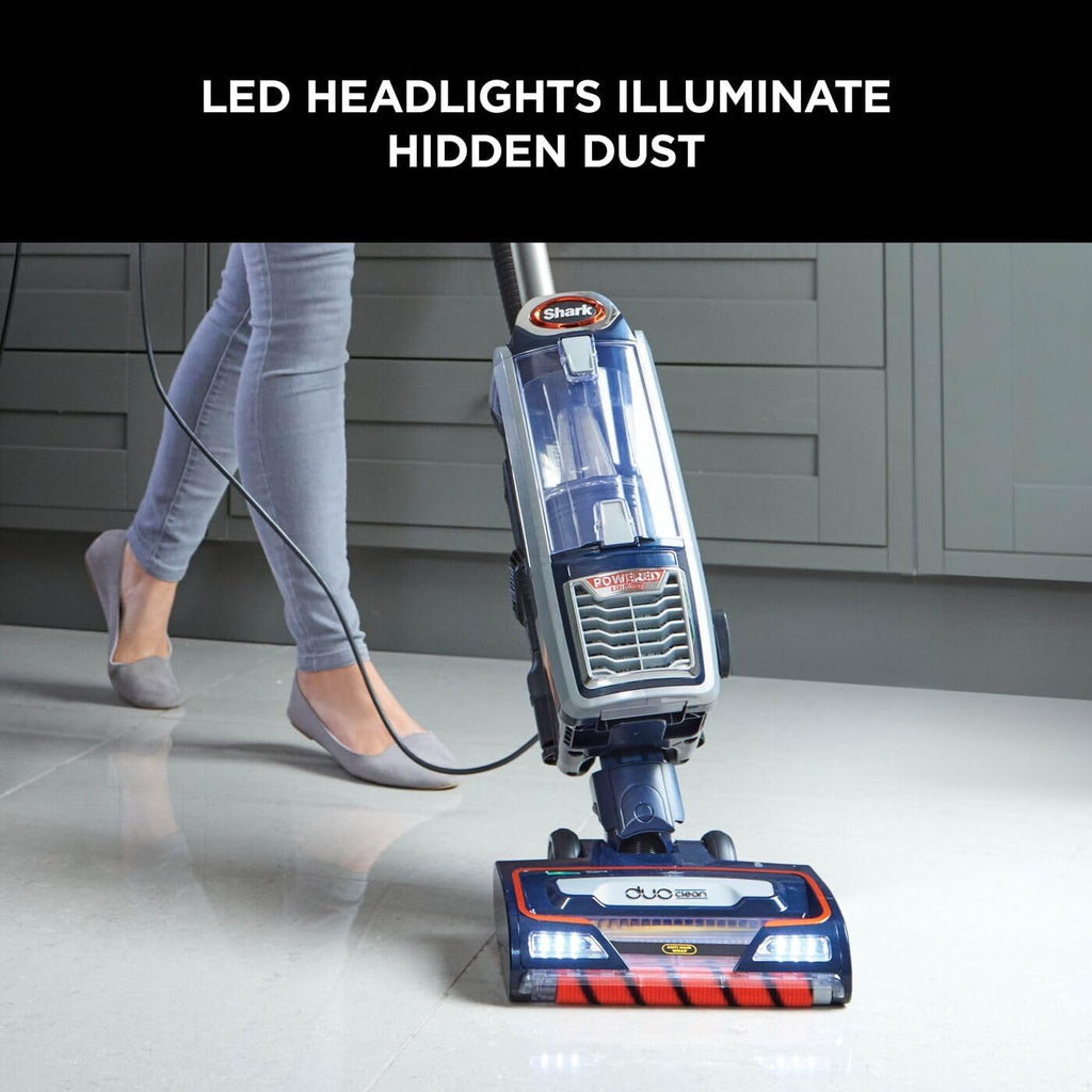 Corded Upright Vacuum Cleaner,0.83L with anti Hair Wrap Technology & Duoclean, Pet Model, Powered Lift-Away, LED Headlights, Anti-Allergen, 8M Cord