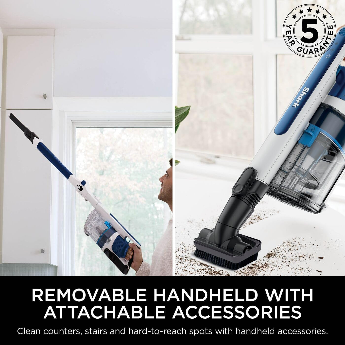 Cordless Stick Vacuum Cleaner, Lightweight, Floor Detect Technology, Anti-Hair Wrap Technology, Anti-Allergen Complete Seal