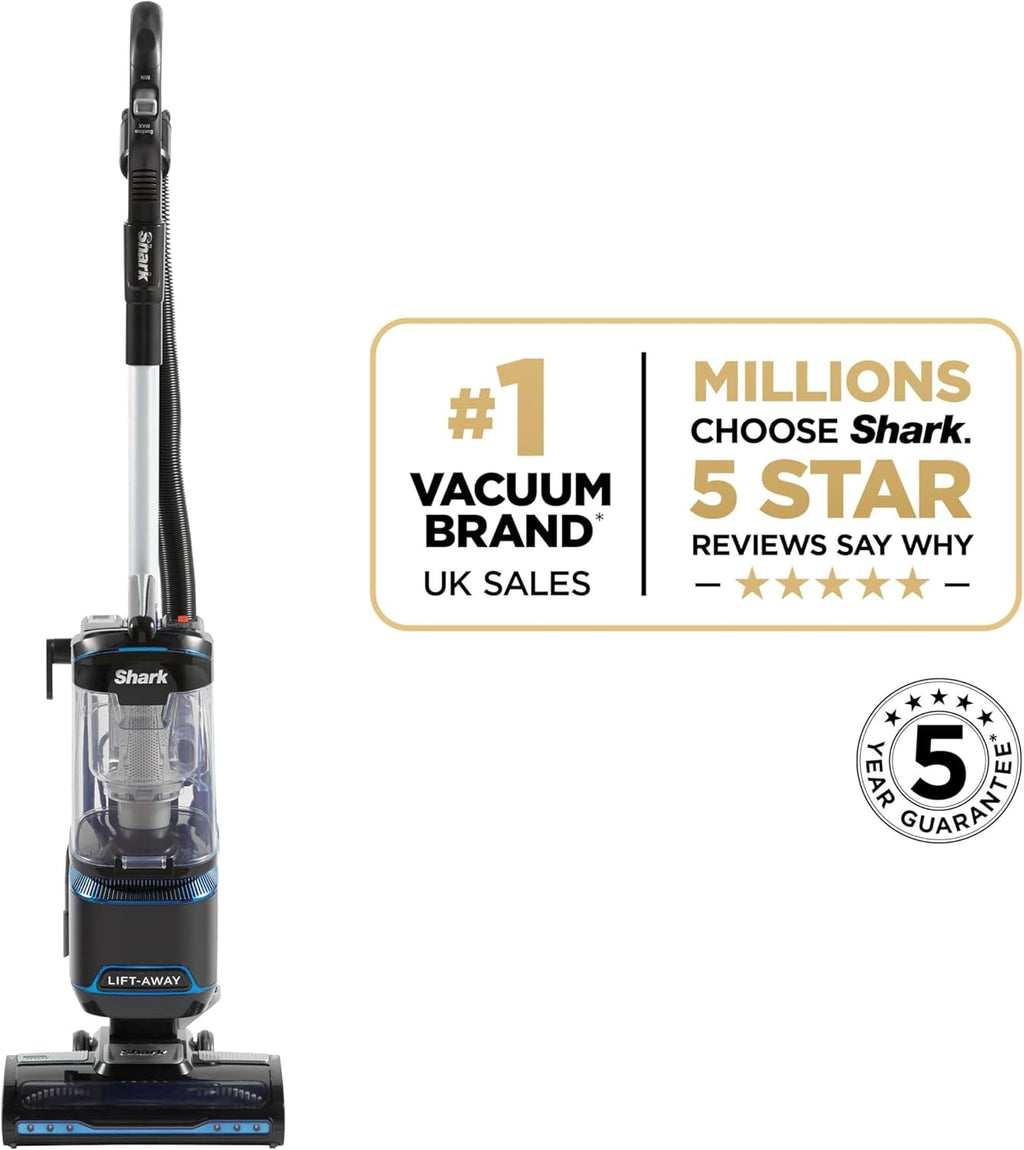 Corded Upright Vacuum Cleaner 1.1L with Lift-Away Technology, LED Headlights, Anti-Allergen, 8M Cord, 750W, Crevice, Multi-Surface Tools