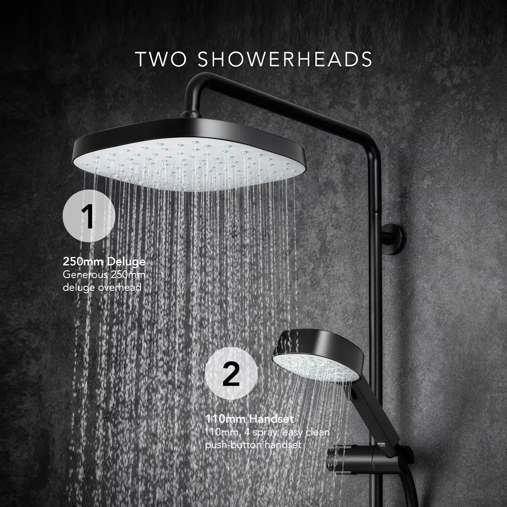 Mira Relate ERD Dual Thermostatic Bar Mixer Shower with Adjustable & Fixed Head
