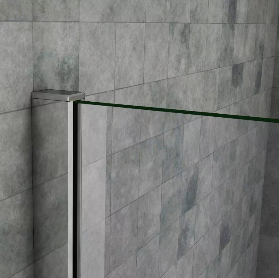 Walk in Wet Room Shower Enclosure Screen Panel Easy Clean Glass Cubicle and Tray