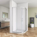 Quadrant Shower Enclosure  Walk In Corner Cubicle Glass Screen Door and Tray