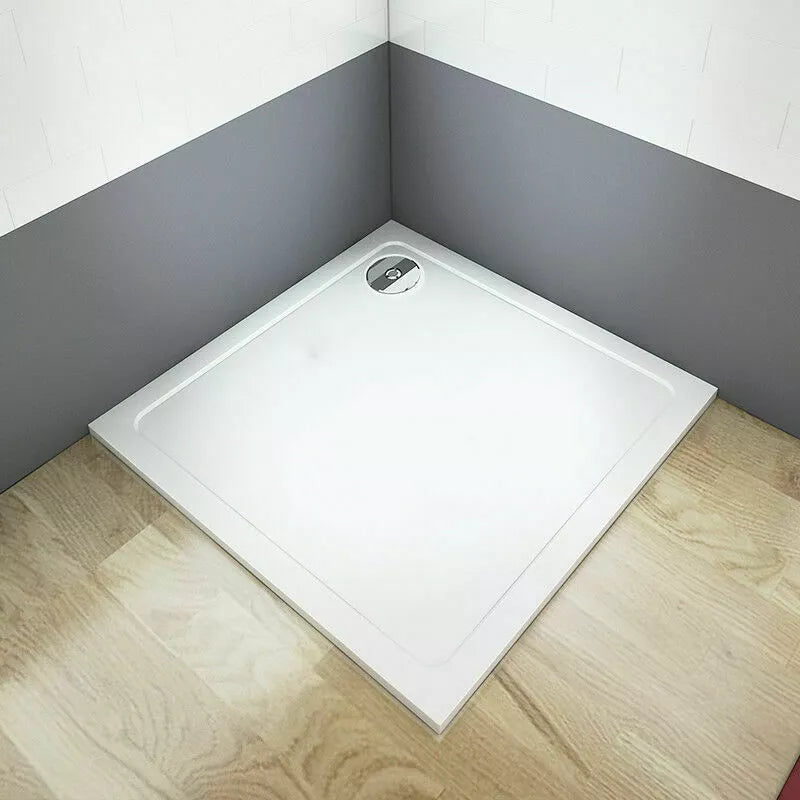 New Stone Tray Shower Enclosure Walk In Bathroom Square / Rectangle + Free waste