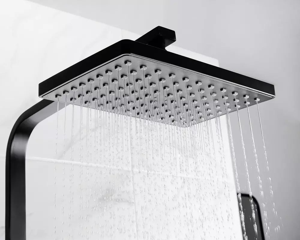Bristan Craze Bar Mixer Shower with Dual Shower Heads-Black-Chrome