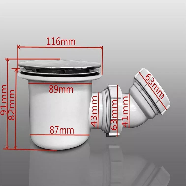 New Stone Tray Shower Enclosure Walk In Bathroom Square / Rectangle + Free waste